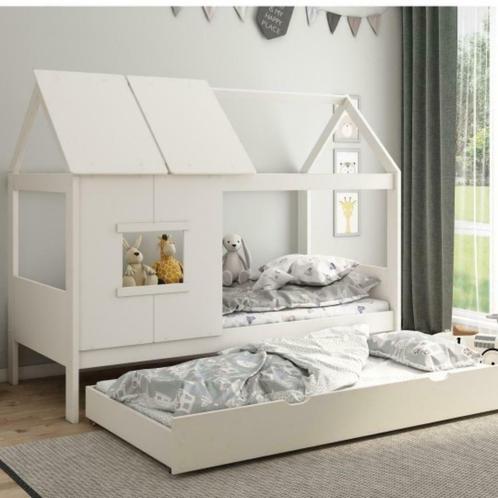 kajuitbed 90x200, Kinderen en Baby's, Kinderkamer | Bedden, Nieuw, 180 cm of meer, 85 tot 100 cm, Hoogslaper of Stapelbed, Lattenbodem