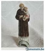 petit saint antoine en biscuit accidenté au socle, Antiquités & Art