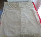1 Tenture beige avec crochets, Huis en Inrichting, Stoffering | Gordijnen en Lamellen, Ophalen of Verzenden, Gebruikt, Beige
