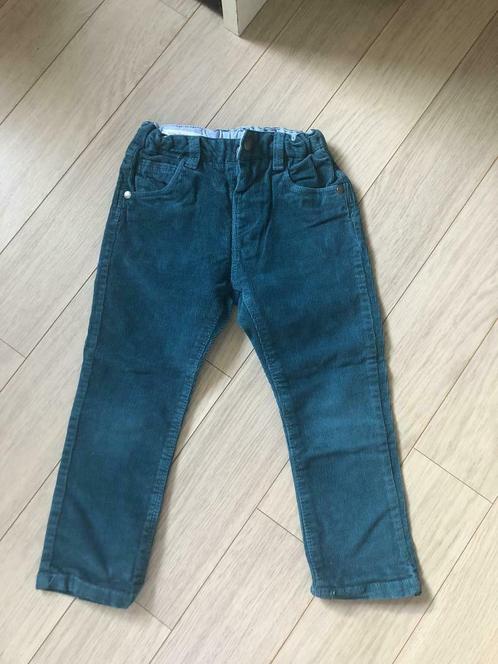 Groenblauw velours broekje Zara, Enfants & Bébés, Vêtements enfant | Taille 98, Utilisé, Envoi