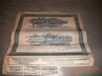 oude aandelen, Ophalen, 1920 tot 1950, Certificaat van aandeel