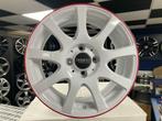 NIEUWE witte 15 inch 4x100 Bonito sportvelgenset, Autos : Pièces & Accessoires, Pneus & Jantes, Jante(s), 15 pouces, Enlèvement ou Envoi