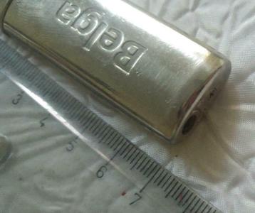 Briquet Aansteker Belga, Verzamelen, Rookartikelen, Aanstekers en Luciferdoosjes, Ophalen of Verzenden, Gebruikt, Aansteker