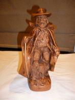 Santon en terre cuite signé Francis Lascour berger figurine, Antiquités & Art, Enlèvement ou Envoi