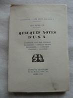 Quelques notes d'U.S.A. - Luc Durtain - 1928 - numéroté, Enlèvement ou Envoi, Comme neuf
