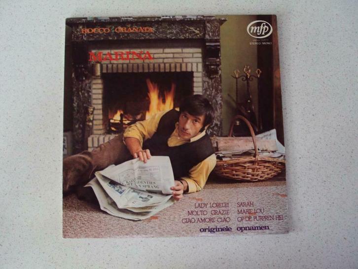 LP  "Rocco Granata" Marina anno 1973, Cd's en Dvd's, Vinyl | Nederlandstalig, Gebruikt, Levenslied of Smartlap, 12 inch, Ophalen of Verzenden