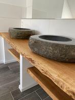PLATEAU PLANCHE TABLE CONSOLE BANC PORTE CHENE MASSIF RABOTÉ, Ophalen of Verzenden, Nieuw, Plank