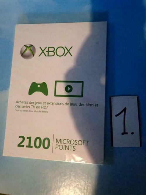 Xbox Live Microsoft 2100 Points sans validité e