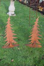 Sapin en métal rouillé sur base ovale(hauteur 80 cm), Jardin & Terrasse, Enlèvement, Neuf