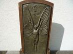 P. DE SOETE aux victimes de l'air bronzen plaat WW I oorlog, Antiek en Kunst, Ophalen