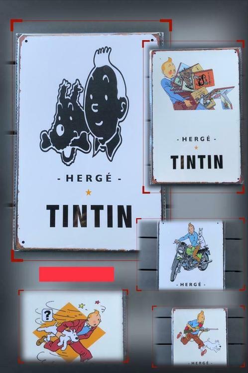 Plaques métalliques Tintin, Collections, Collections Autre, Neuf, Enlèvement ou Envoi
