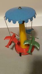 antiek blikken carrousel met vliegtuigjes/jaren 30, Antiquités & Art, Curiosités & Brocante, Enlèvement ou Envoi