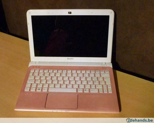 Metallic roze witte laptop 11,6” van Sony Vaio SVE1111M1EP, Computers en Software, Windows Laptops, Gebruikt, Ophalen of Verzenden