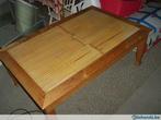 salontafel uit hout en bamboe, Huis en Inrichting, Tafels | Salontafels, Gebruikt