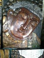 tableau bouddha en bois d albesia 80x 60 cm, Maison & Meubles, Enlèvement ou Envoi, Neuf