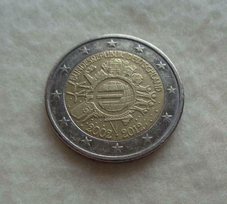Pièce de monnaie 2 Euros "ALLEMAGNE". 2002/2012- N2, Postzegels en Munten, Munten | Europa | Euromunten, 2 euro, Duitsland, Ophalen of Verzenden