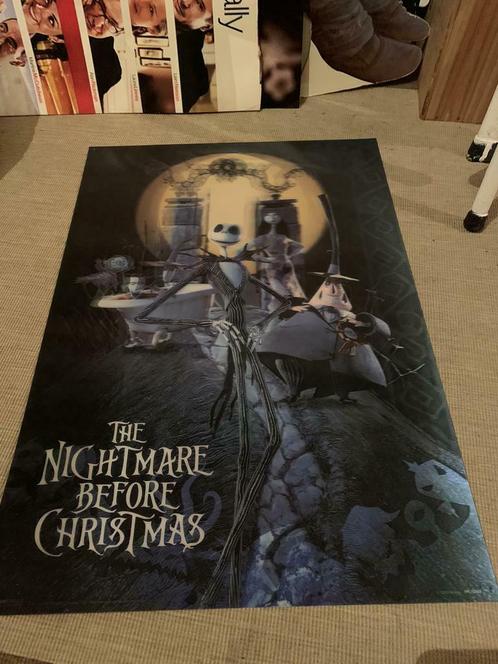 L’étrange Noël de Mr Jack de Tim Burton Poster plastique 3D, Collections, Posters & Affiches, Utilisé, Cinéma et TV, A1 jusqu'à A3