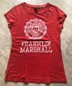 Rood/oranje T-shirt Franklin & Marshall, Kleding | Dames, T-shirts, Franklin & Marshall, Zo goed als nieuw, Maat 36 (S), Korte mouw