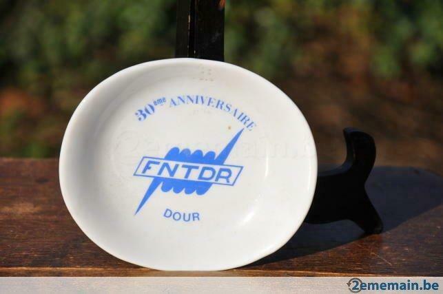 vide poche  en faience" FNTDR dour 30eme anniversaire", Antiquités & Art, Antiquités | Céramique & Poterie