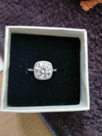 Nieuwe ring ,diamant tester positief!, Avec pierre précieuse, Argent, Femme, Plus petit que 17