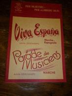 Partituur muziek voor orkest accordéon VIVA ESPANA, Muziek en Instrumenten, Ophalen of Verzenden, Orkest