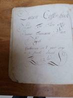 Cijffer-boek gescheeven in 't Jaer 1795, Johannes Franciscus van Horck, Enlèvement ou Envoi