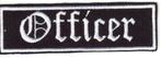 Patch Officer rang motorclub - 100 x 30 mm, Ophalen of Verzenden, Nieuw zonder kaartje, Overige typen