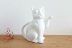 Théière/Cafetière chat en céramique blanche, Enlèvement ou Envoi