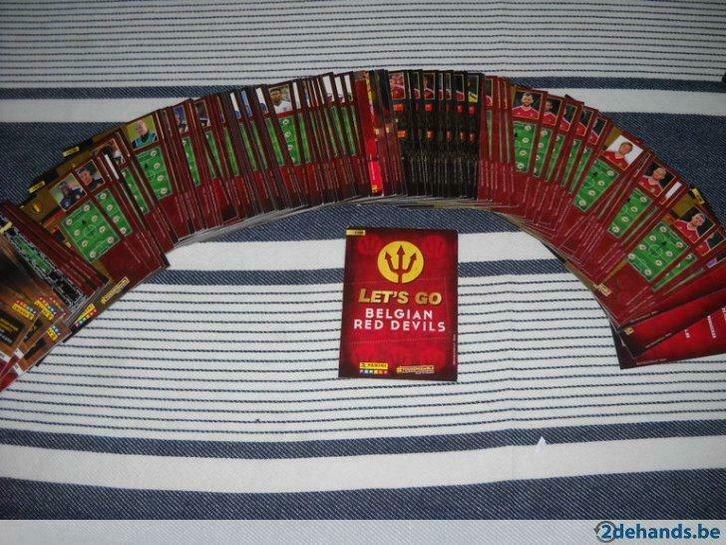 Panini Kaartjes Belgian red devils Tousensemble, Verzamelen, Sportartikelen en Voetbal, Gebruikt