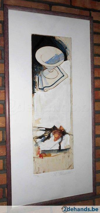 Grote opgehoogde  litho van Alessandro Reggioli........, Antiek en Kunst, Kunst | Litho's en Zeefdrukken, Ophalen