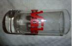 #A limonade glas VAL Orange Aktola Citron ' rood ' Haacht, Ophalen of Verzenden, Nieuw, Frisdrankglas