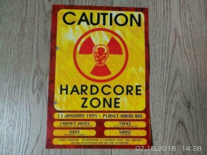 Lot de 3 flyers du Planet Hardcore @ Dendermonde, Verzamelen, Merken en Reclamevoorwerpen, Gebruikt, Overige typen, Ophalen of Verzenden
