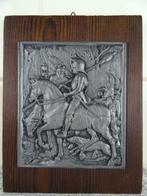 Antieke plaquette Ridder te paard en Duivel Ridder en Duivel, Antiek en Kunst, Ophalen of Verzenden