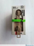 afneembare rits 55 cm dubbele schuifregelaar beige wit, Hobby en Vrije tijd, Ophalen of Verzenden, Nieuw