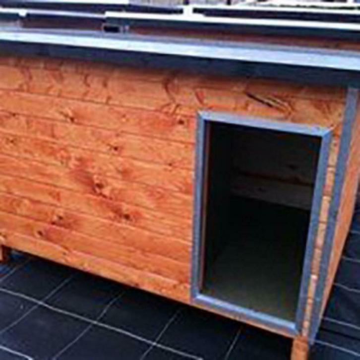 Hondenhok Wood 4 bruin, Dieren en Toebehoren, Hondenhokken, Nieuw, Hondenhok, 100 cm of meer, 110 cm of meer, Ophalen of Verzenden