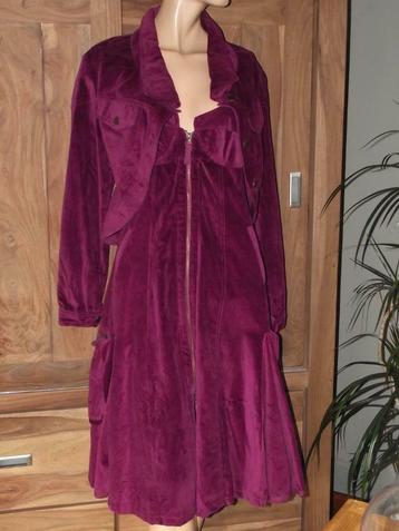 Superbe ensemble velours robe   veste NILL'S COLLECTION T.2 beschikbaar voor biedingen