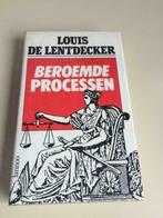 Boek / Louis De Lentdecker - Beroemde processen, Gelezen, Juridisch en Recht, Ophalen of Verzenden