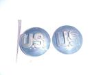 Paar van US collar disk (A) Vietnam periode, Embleem of Badge, Landmacht, Verzenden