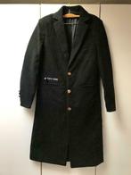 Manteau boutonné noir - Taille XS -, Comme neuf, Sans marque, Noir, Taille 34 (XS) ou plus petite