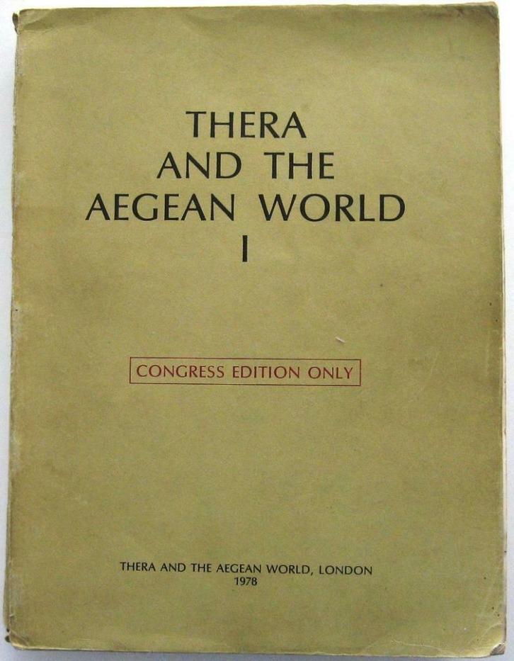 Thera and the Aegean World I PB Congress Edition Griekenland, Boeken, Geschiedenis | Wereld, Gelezen, Europa, 14e eeuw of eerder