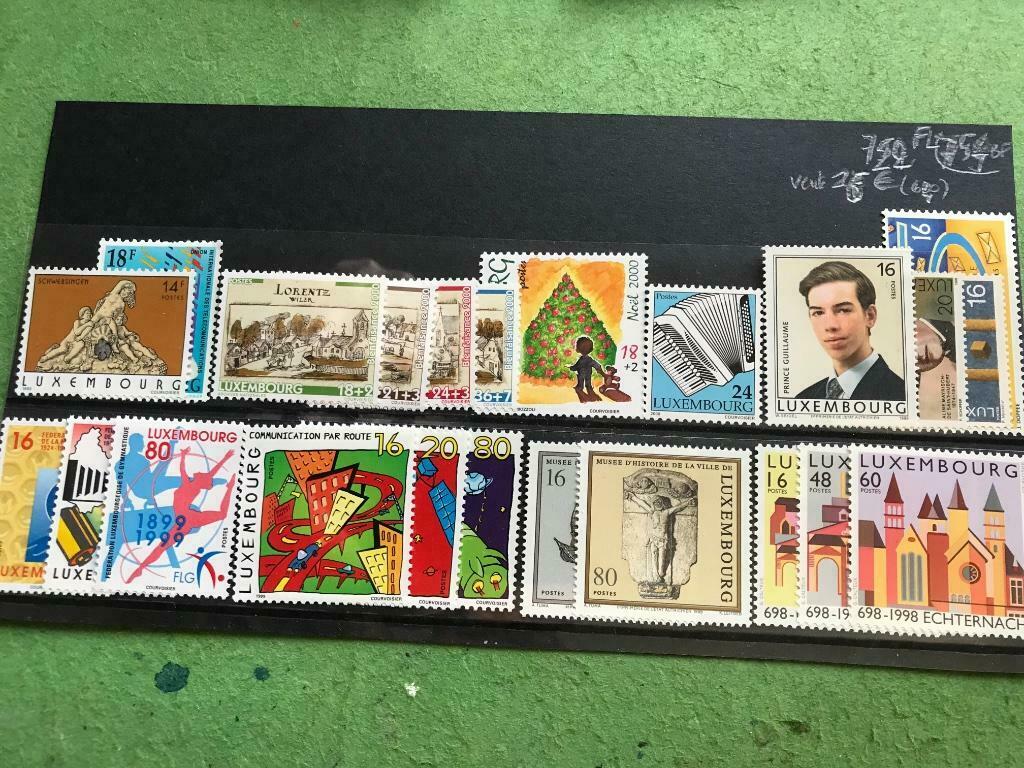 LUXEMBOURG: très bel ensemble de timbres des années ´90, Envoi, Luxembourg, Non oblitéré