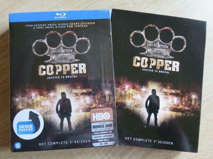 COPPER - Seizoen 1 (Blu-ray box 4 discs), Cd's en Dvd's, Blu-ray, Thrillers en Misdaad, Boxset, Ophalen of Verzenden