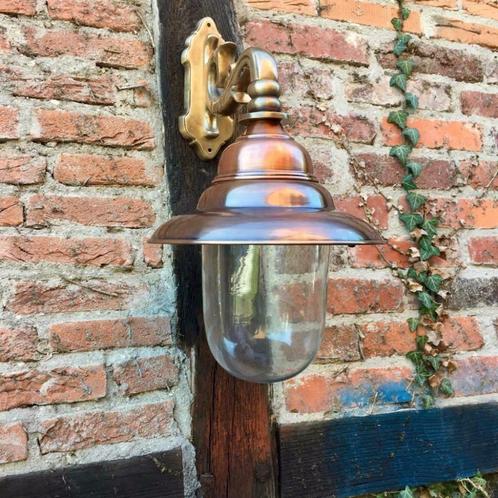 Buitenlamp glas,lamp, rustieke buitenlamp,buiten wandlamp, Jardin & Terrasse, Décoration murale de jardin, Neuf, Enlèvement ou Envoi