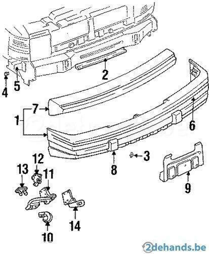 Pare-chocs avant Jeep grand Cherokee part 04798891, Autos : Pièces & Accessoires, Carrosserie & Tôlerie, Pare-chocs, Pièces américaines