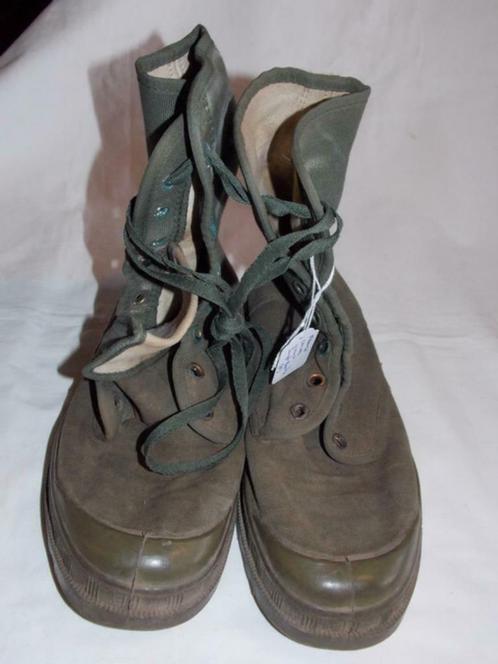 Bottes de jungle en toile française (A), Collections, Objets militaires | Général, Armée de terre, Envoi