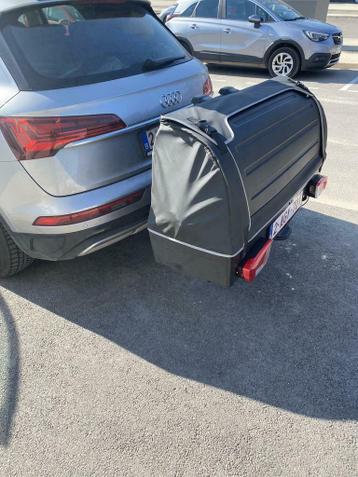 Porte-bagages sur attelage 400L  Coffre de transport arrière Towbox
