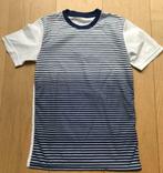 Tennis t-shirt Wilson blauw gestreept - Mt 140, Gebruikt, Sport- of Zwemkleding, Ophalen of Verzenden, Wilson