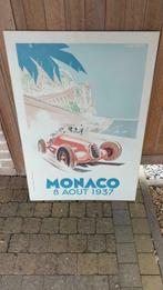 Rally Monaco 1937 op houten plaat., Collections, Posters & Affiches, Enlèvement, Utilisé