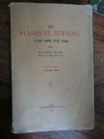 De Vlaamsche beweging van 1905 tot 1930 Maurits Basse, Utilisé, Enlèvement ou Envoi, 20e siècle ou après