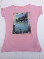 2 roze T-Shirts Someone, Fille, Chemise ou À manches longues, Utilisé, Enlèvement ou Envoi